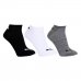 Kit 3 Pares Meia Cano Baixo Puma Logo - Branco e Preto