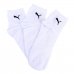 Meia Cano Médio Puma Logo c/ 3 Pares - Branco