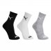 Meia Cano Médio Puma Logo c/ 3 Pares - Branco e Cinza