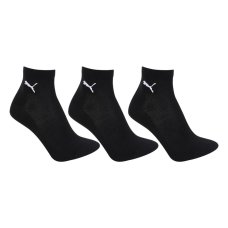 Meia Puma Cano Médio Logo c/ 3 Pares - Preto