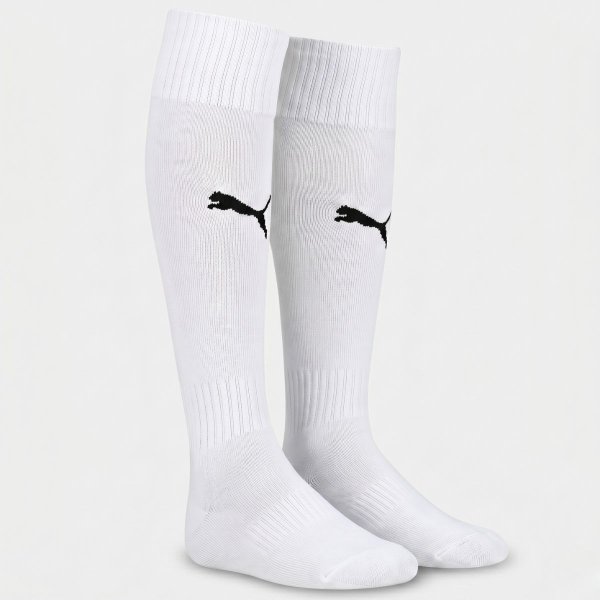 Meião Puma Cano Alto Liga Socks Masculina - Branco