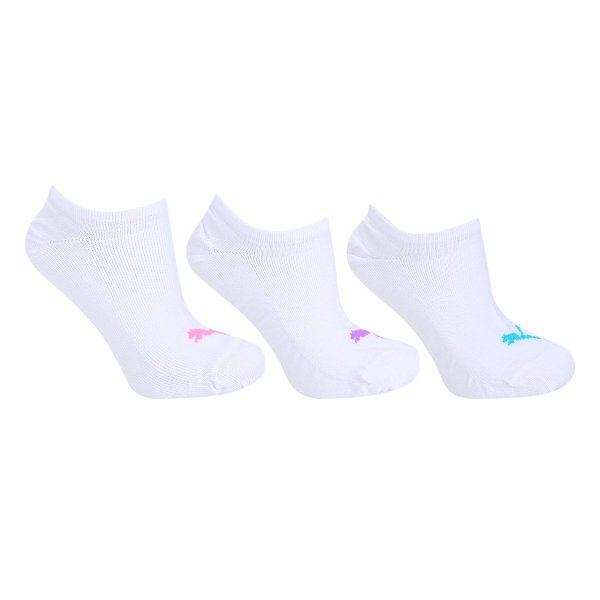 Meia Sapatilha Puma Invisível Pacote c/ 3 Pares - Branco