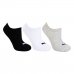 Meia Sapatilha Puma Invisível Pacote c/ 3 Pares - Branco e Preto