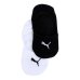 Meia Sapatilha Puma Super Invisível c/ 2 Pares - Branco e Preto