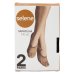 Kit 2 Pares Meia Sapatilha Selene Fio 40 Feminina - Natural