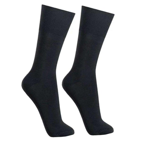 Meia Social Selene Clássica Masculina - Preto