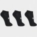 Kit Meia Under Armour Invisível Cotton No Show 3 Pares - Preto