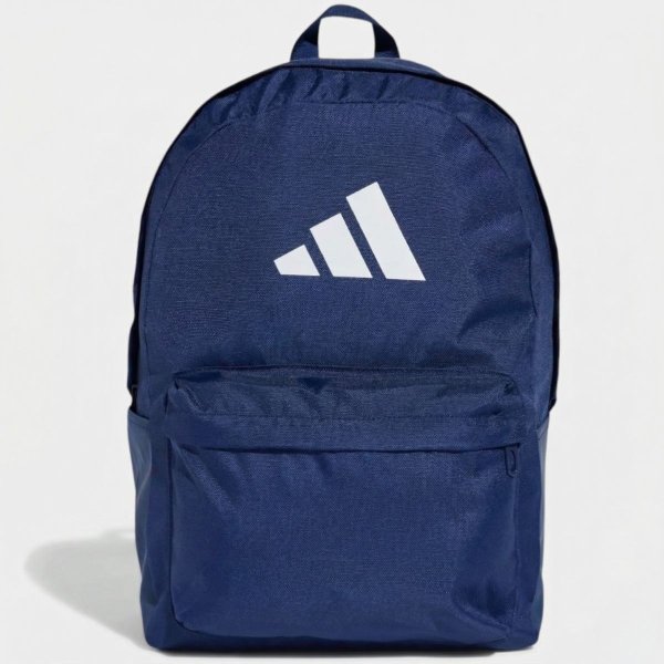 Mochila Adidas Clássica 3 Barras - Azul Marinho