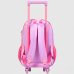 Kit Mochila de Rodinha Infantil Bagaggio Unicórnio Rainbow - Rosa