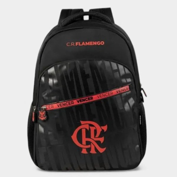 Mochila Esportiva Flamengo Bagaggio 23L - Preto e Vermelho