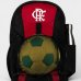 Mochila Esportiva Flamengo Bagaggio Suporte de Bola 20L - Preto e Vermelho