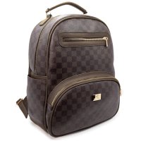 Mochila Casteliê Casual Feminina - Marrom e Dourado