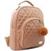 Mochila Casteliê Casual Pompom Feminina - Bege