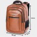 Mochila Executiva World Bags - Marrom Claro