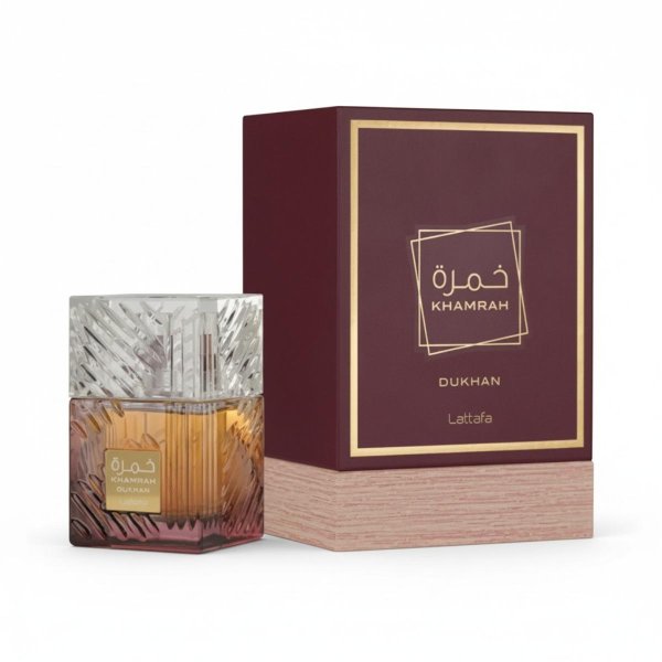 Perfume Khamrah Dukhan Lattafa Eau de Parfum Masculino - 100 ml