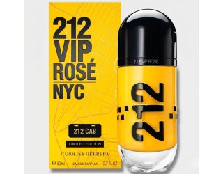Perfume Carolina Herrera 212 Vip Rosé 212 CAB EDP Edição Limitada Feminino - 80 ml Perfume Carolina Herrera 212 Vip Rosé 212 CAB EDP Edição Limitada Feminino - 80 ml
