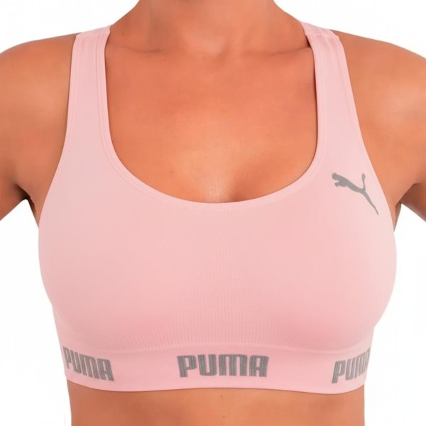 Top Puma Sem Costura Feminino - Rosa