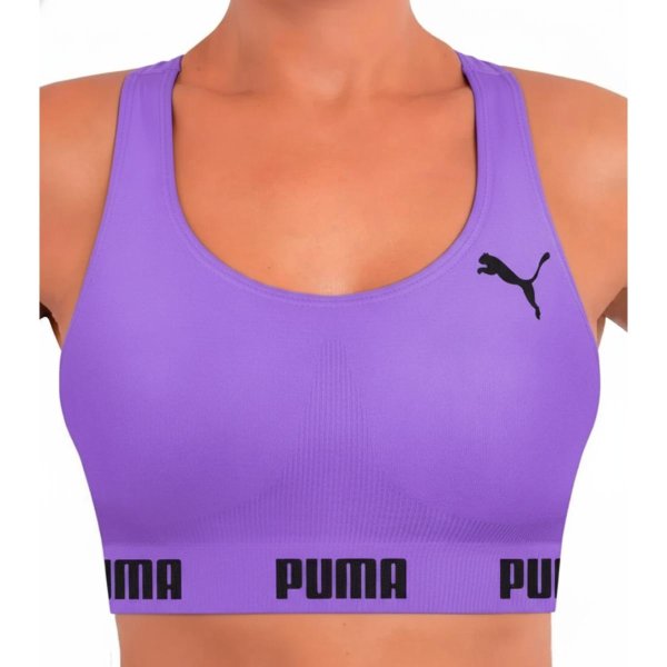Top Puma Sem Costura Feminino - Roxo