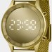 Relógio Lince Digital Led Pulseira Mesh Feminino - Dourado