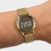 Relógio Lince Digital Led Pulseira Mesh Feminino - Dourado