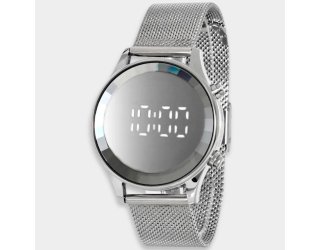 Relógio Lince Digital Led Pulseira Mesh Feminino - Prata Relógio Lince Digital Led Pulseira Mesh Feminino - Prata
