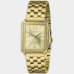 Relógio Lince Analógico Quadrado Pulseira Elos Cravejado Feminino - Dourado