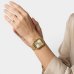 Relógio Lince Analógico Retangular Pulseira Mesh Feminino - Dourado