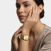 Relógio Lince Analógico Retangular Pulseira Mesh Feminino - Dourado