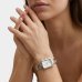 Relógio Lince Analógico Retangular Pulseira Chain Feminino - Prata