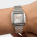 Relógio Lince Analógico Quadrado Pulseira Elos Feminino - Prata e Rose