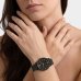 Relógio Lince Analógico Pulseira Soft Touch Feminino - Preto e Dourado