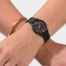Relógio Lince Analógico Pulseira Soft Touch Feminino - Preto e Dourado