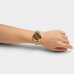 Relógio Lince Analógico Urban Pulseira Mesh Feminino - Dourado e Marrom