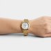 Relógio Lince Analógico Pulseira Elos Feminino - Dourado e Branco