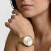 Relógio Lince Analógico Pulseira Gold Elos Feminino - Dourado e Branco