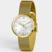 Relógio Lince Analógico Pulseira Mesh Feminino - Dourado e Branco