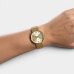 Relógio Lince Analógico Pulseira Mesh Feminino - Dourado