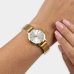 Relógio Lince Analógico Grace Classic Pulseira Elos Feminino - Dourado e Branco