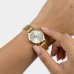 Relógio Lince Analógico Grace Classic Pulseira Elos Feminino - Dourado e Branco