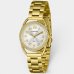 Relógio Lince Analógico Pulseira Elos Cravejado Feminino - Dourado e Branco