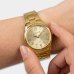Relógio Lince Analógico Dress Gold Pulseira Elos Feminino - Dourado e Branco