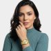Relógio Lince Analógico Dress Gold Pulseira Elos Feminino - Dourado e Branco