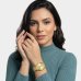 Relógio Lince Analógico Dress Gold Pulseira Elos Feminino - Dourado e Branco