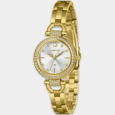 Relógio Lince Analógico Grace Pulseira Elos Cravejado Feminino - Dourado Relógio Lince Analógico Grace Pulseira Elos Cravejado Feminino - Dourado