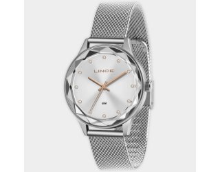 Relógio Lince Analógico Urban Pulseira Mesh Feminino - Prata e Rose Relógio Lince Analógico Urban Pulseira Mesh Feminino - Prata e Rose