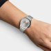 Kit Relógio Lince Analógico Pulseira Mesh + Colar e Brinco Feminino - Prata e Cobre