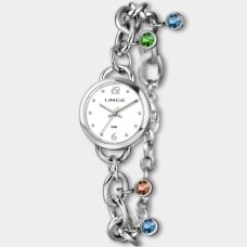 Relógio Lince Analógico Detalhe Pulseira Chain Feminino - Prata