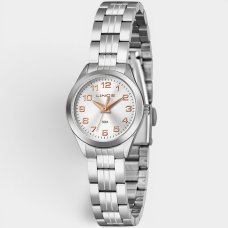 Relógio Lince Analógico Pulseira Elos Feminino - Prata e Rose Relógio Lince Analógico Pulseira Elos Feminino - Prata e Rose