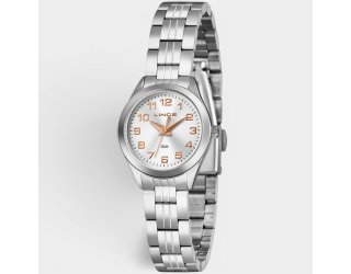 Relógio Lince Analógico Pulseira Elos Feminino - Prata e Rose Relógio Lince Analógico Pulseira Elos Feminino - Prata e Rose