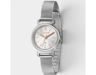 Relógio Lince Analógico Pulseira Mesh Feminino - Prata